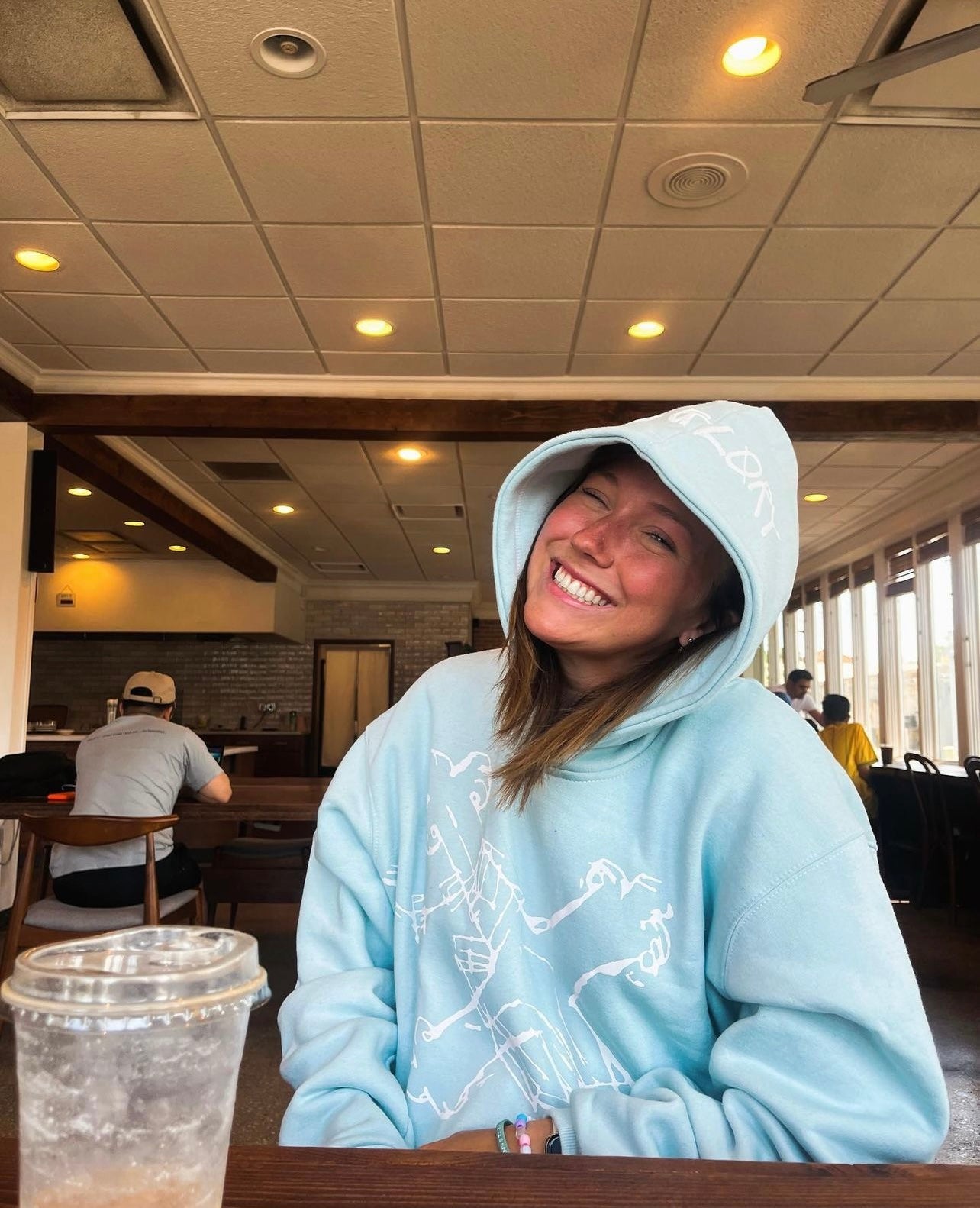 Light Blue Carry Your Cross hoodie