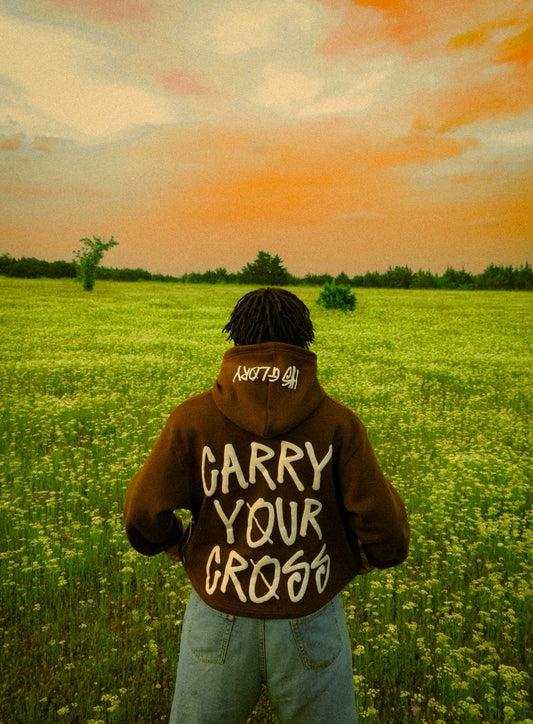 Brown Carry Your Cross hoodie