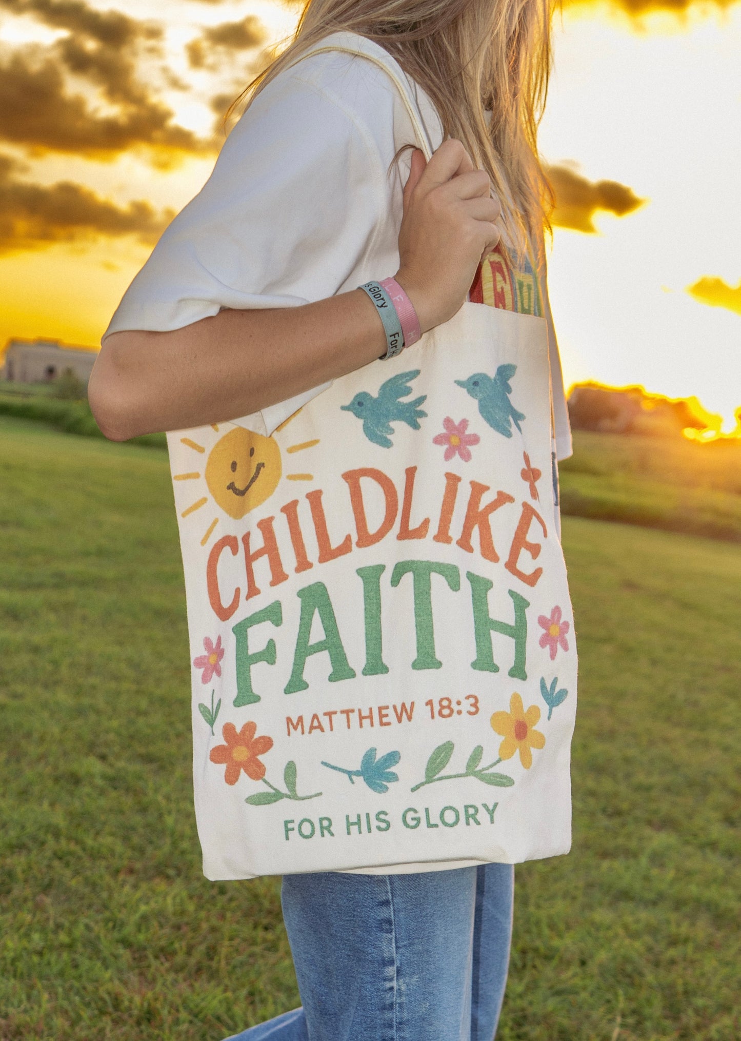 Childlike Faith tote bag