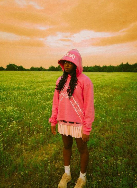 Pink Carry Your Cross hoodie